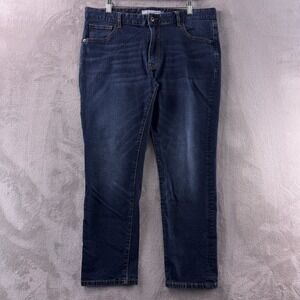 Peter Manning New York Standard Fit Jeans Mens Size 36x28 Blue Stretch Denim